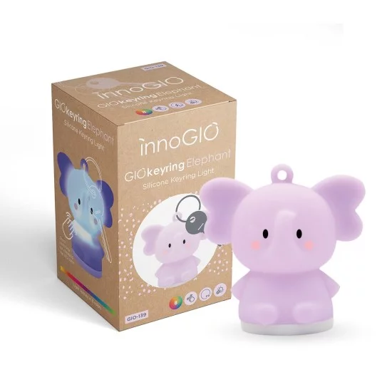 InnoGiO raktų pakabukas lemputė drambliukas GIOkeyring GIO-153 InnoGiO raktų pakabukas lemputė drambliukas GIOkeyring GIO-153