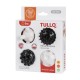 Tullo lavinamieji kamuoliukai kūdikiams 4vnt juodi balti  6-7cm 805