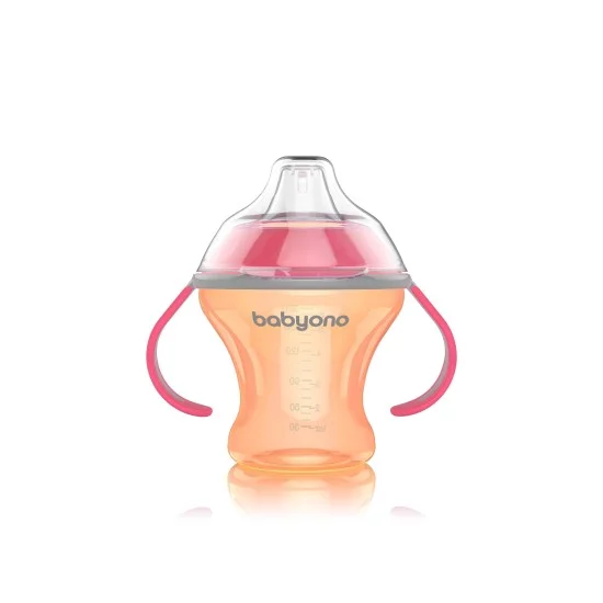 Puodelis neišsiliejantis minkštu snapeliu NATURAL NURSING, 180 ml