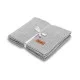 Sensillo pledas megztas, medvilninis, 100x80, pilkas, 4323 Sensillo pledas megztas, medvilninis, 100x80, pilkas, 4323