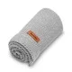 Sensillo pledas megztas, medvilninis, 100x80, pilkas, 4323 Sensillo pledas megztas, medvilninis, 100x80, pilkas, 4323