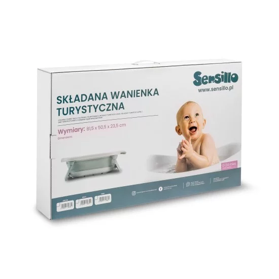 Sensillo sulankstoma vonelė, pilka, 2020 Sensillo sulankstoma vonelė, pilka, 2020
