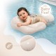 SIPO pripučiamas plaukimo ratas kūdikiams vaikams 6-36 m 11–18kg kreminis SWM102TR