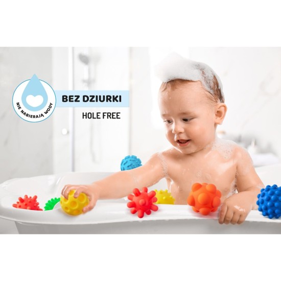Tullo lavinamieji kamuoliukai be skilutės kūdikiui 8 vnt  802