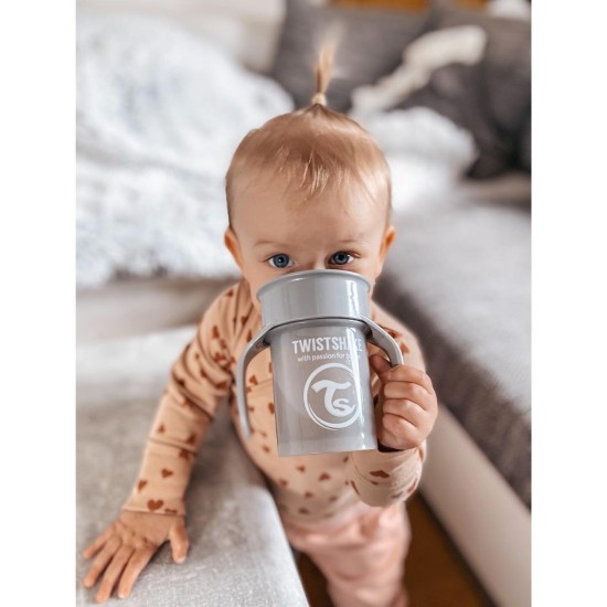 Twistshake buteliukas 360 nuo 6mėn pilkas 78930 Twistshake buteliukas 360 nuo 6mėn pilkas 78930