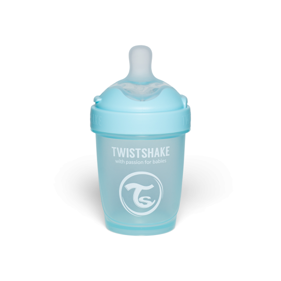 Twistshake buteliukas antikolikinis Pro Double 180ml mėlynas 79009 Twistshake buteliukas antikolikinis Pro Double 180ml mėlynas 79009