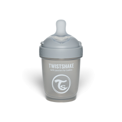 Twistshake buteliukas antikolikinis Pro Double 180ml pilkas 79010