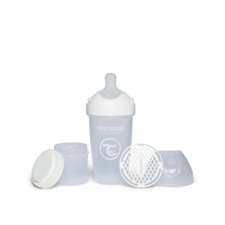 Twistshake buteliukas antikolikinis Pro Double 260ml baltas 79027