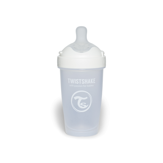 Twistshake buteliukas antikolikinis Pro Double 260ml baltas 79027