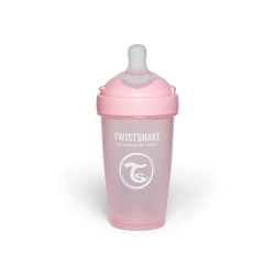 Twistshake buteliukas antikolikinis Pro Double 260ml rožinis 79024