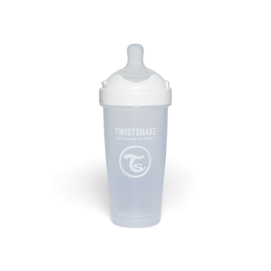 Twistshake buteliukas antikolikinis Pro Double 330ml baltas 79043