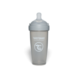 Twistshake buteliukas antikolikinis Pro Double 330ml pilkas 79042