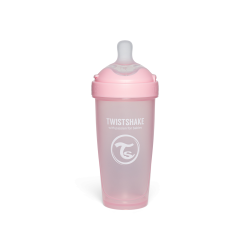 Twistshake buteliukas antikolikinis Pro Double 330ml rožinis 79040