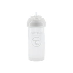 Twistshake buteliukas su šiaudeliu 360 ml nuo 6mėn baltas 78592
