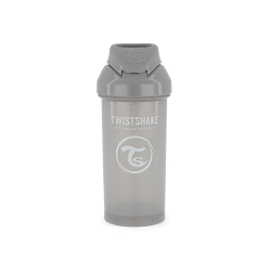Twistshake buteliukas su šiaudeliu 360 ml nuo 6mėn pilkas 78680