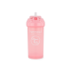 Twistshake buteliukas su šiaudeliu 360 ml nuo 6mėn rožinis 78588