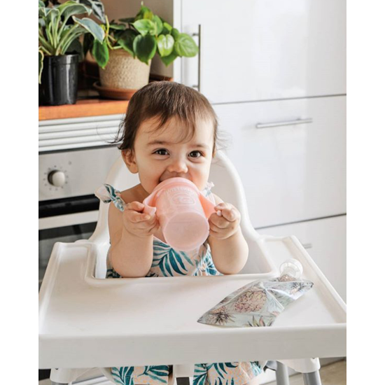 Twistshake puodelis mini rožinis nuo 4mėn 230 ml 78267