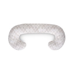 CebaBaby maitinimo pagalvė dżersej DUO, lapeliai rudi W-885-000-746