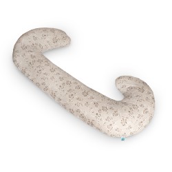 CebaBaby maitinimo pagalvė dżersej duo ruda gėlės W-885-000-828