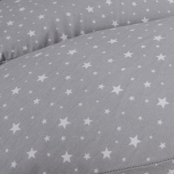 CebaBaby maitinimo pagalvė dżersej DUO žvaigždės pilka W-885-000-739