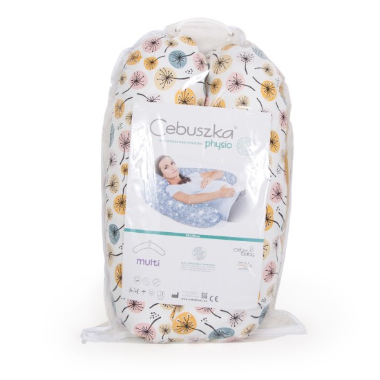 CebaBaby maitinimo pagalvė PHYSIO multi, pienės, velvet, W-741-200-642