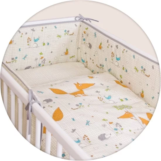 Patalynės komplektas 3 dalių, lapė Patalynės komplektas 3 dalių, lapė