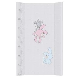 Vystymo lenta CebaBaby kieta, 80 cm, zuikučiai, pilka