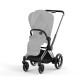 CYBEX ePriam V4 važiuoklė V4 su sėdimos dalies pagrindu Chrome Black 