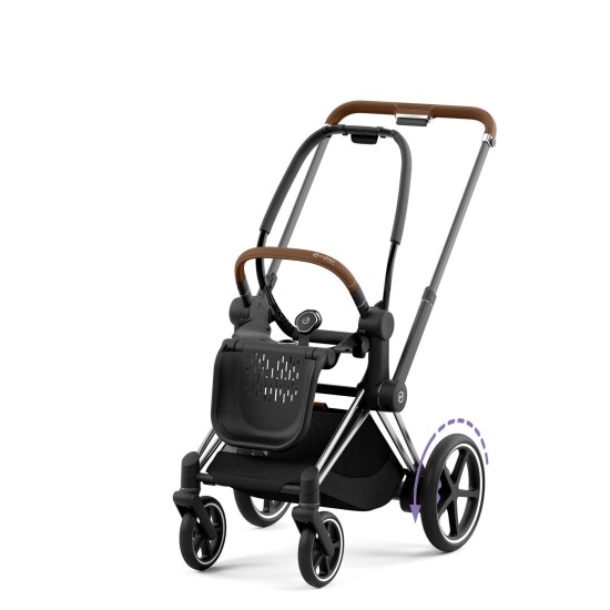 Cybex ePriam V4 Frame Chrome Brown + Seat Hardpart Chrome Brown