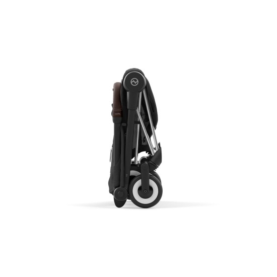 Coya vežimėlis Sepia Black, chrome brown frame