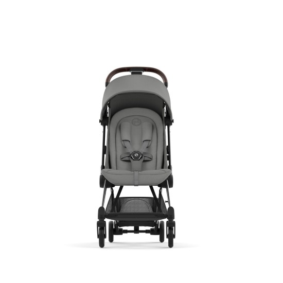 Coya vežimėlis Mirage Grey, chrome brown frame