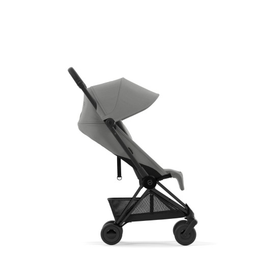 Coya vežimėlis Mirage Grey, matt black frame
