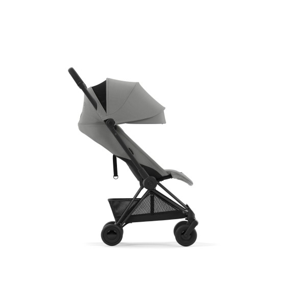 Coya vežimėlis Mirage Grey, matt black frame