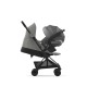 Coya vežimėlis Mirage Grey, matt black frame