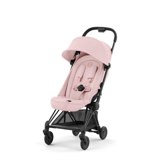 Coya vežimėlis Peach Pink, matt black frame