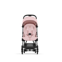 Coya vežimėlis Peach Pink, matt black frame