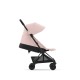 Coya vežimėlis Peach Pink, matt black frame