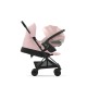 Coya vežimėlis Peach Pink, matt black frame