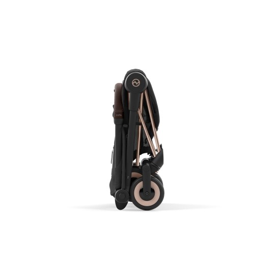 Coya vežimėlis Sepia Black, rosegold frame