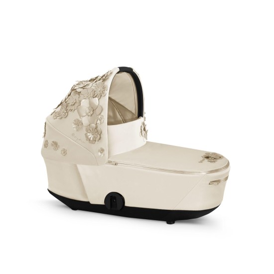 Mios V3 Lux lopšys Simply Flowers Beige