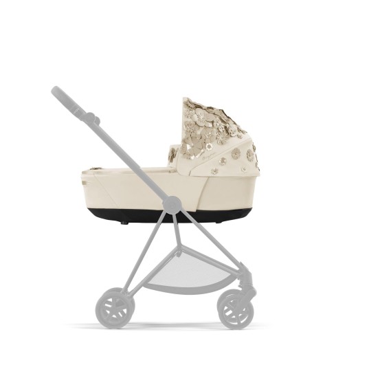 Mios V3 Lux lopšys Simply Flowers Beige