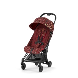 Coya vežimėlis Rockstar Rosenrot Red, Matt Black frame