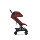 Coya vežimėlis Rockstar Rosenrot Red, Matt Black frame