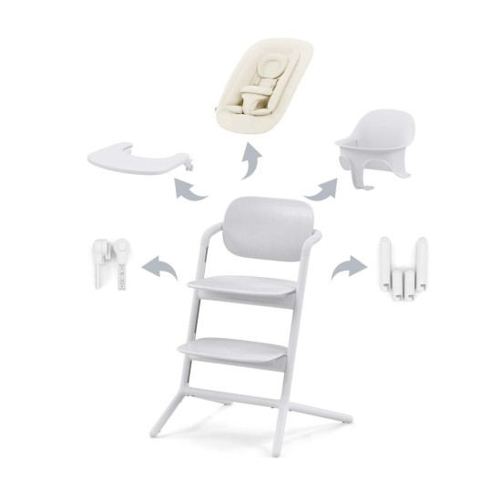 CYBEX Lemo 4-in-1 maitinimo kėdutė All White