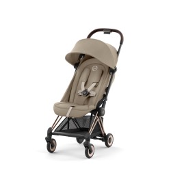 CYBEX Coya vežimėlis Cozy Beige, rose gold važiuoklė