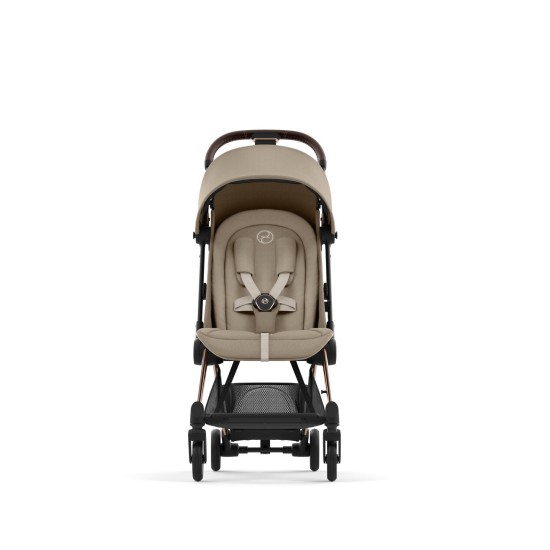 CYBEX Coya vežimėlis Cozy Beige, rose gold važiuoklė