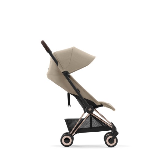 CYBEX Coya vežimėlis Cozy Beige, rose gold važiuoklė
