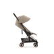 CYBEX Coya vežimėlis Cozy Beige, rose gold važiuoklė