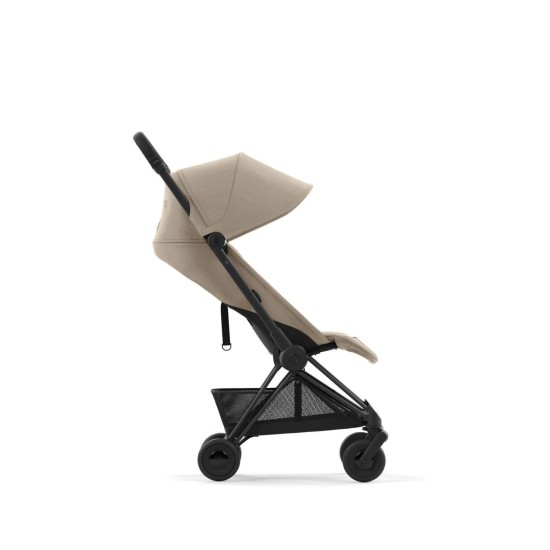 Coya vežimėlis Cozy Beige, matt black frame 