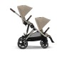 Gazelle S kėdutė Almond Beige for taupe frame